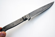 Damascus Drop Point with Damascus Guard Blank Blanks High Carbon Steel Blade Knife Knives Making