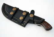 1095 Black Powder Coated Steel Tracker Knife Black & Brown Micarta Skinning Custom Knives with Leather Sheath