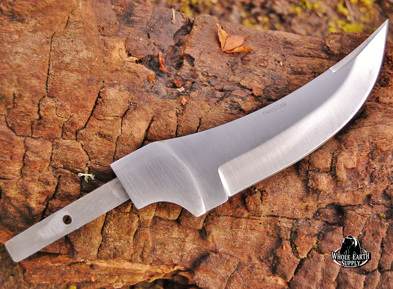 CUSTOM BLANK Blade Upswept Skinner Knife Knives Small Making w/Guard#121