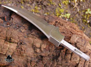 CUSTOM BLANK Blade Upswept Skinner Knife Knives Small Making w/Guard#121