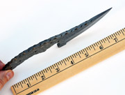 Upswept Curved Skinning Damascus High Carbon Steel Blank Blanks Blade Knife Knives Making 