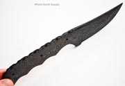 Damascus Blank Small Upswept Skinning Skinner Blade Custom Hunter 1095HC