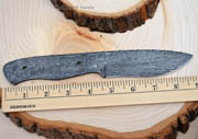 Damascus Large Knife Blank Blade Skinning Skinner Steel 1095HC