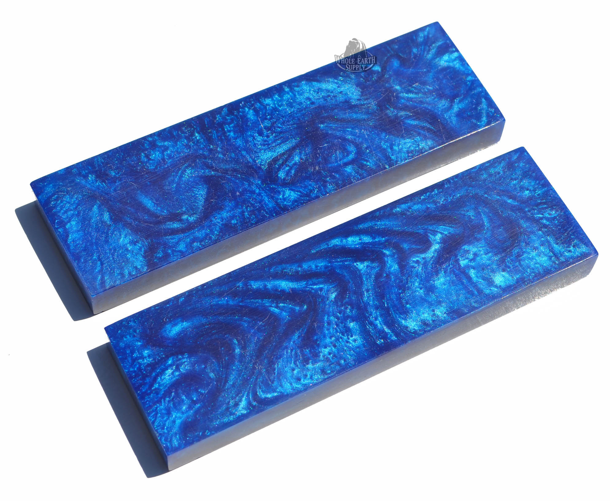 5 inch Blue Pearl Pearlescent Acrylic Handle Material Scales Set Pair Handles Materials Knife Making Grips Blanks Blades Knives