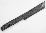 Tanto Ladder Damascus High Carbon Steel Japanese Blank Blade Knife Knives