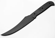 1095 High Carbon Steel Upswept Knife Blank Blade Skinning Skinner 1095HC Black Powder Coated