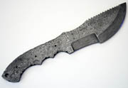 Tracker Raindrop Damascus Large High Carbon Steel Blank Blade Knives Knife Making Blanks