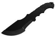 1095 High Carbon Steel Tracker Knife Blank Blade Skinning Skinner 1095HC Black Powder Coated