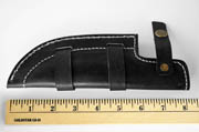 Large Black Leather Tracker Sheath Fixed Blade Knife Skinning Blanks Knives