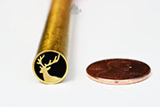 Mosaic Pin #109 Stag Deer 1cm Brass Knife Making Handle Scales Grips Knives