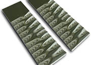 G-10 G10 Tan & Hunter Green Camo Quality Handle Scales Knives Guns Knife 5in Making Grips Set Pair