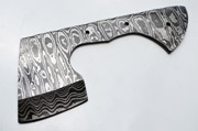Damascus Small Chopping Axe Ax High Carbon Steel Blank Blade Knife Knives 1095